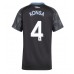 Aston Villa Ezri Konsa #4 Bortedrakt Dame 2025-26 Korte ermer